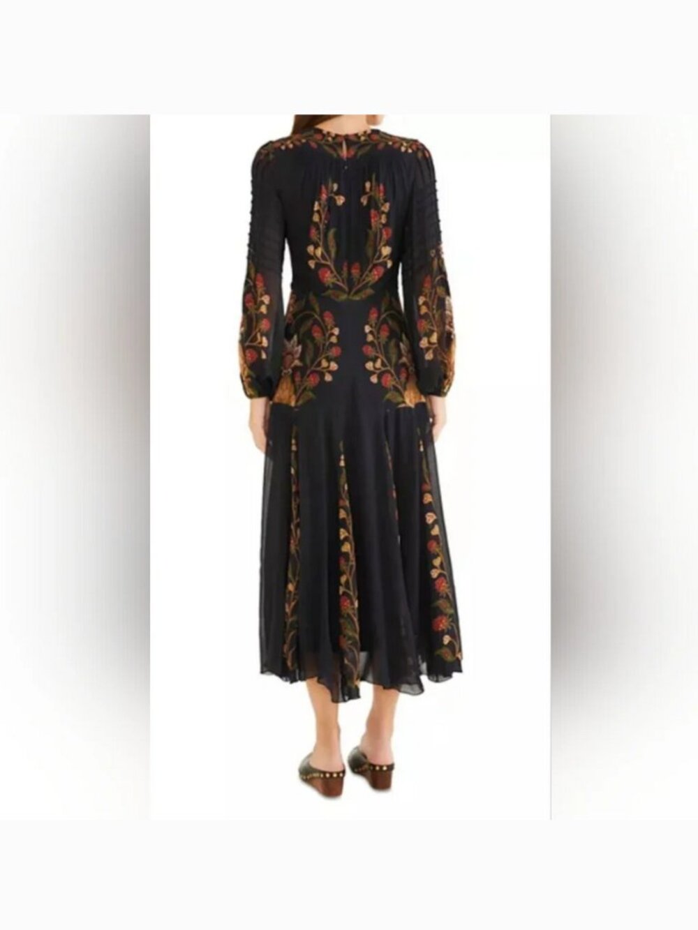 Farm Rio Berry Garden Midi Long Sleeve Dress size M - Picture 2 of 8